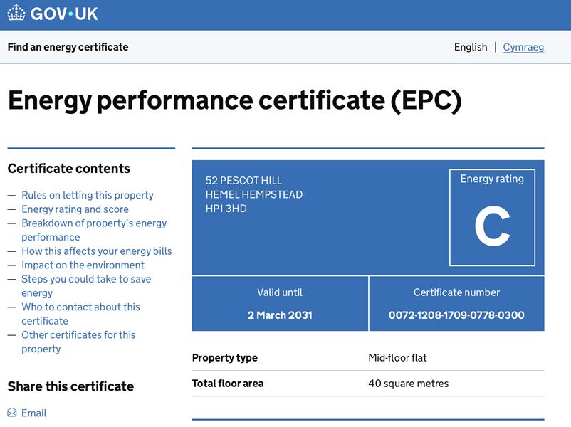 Energy Rating